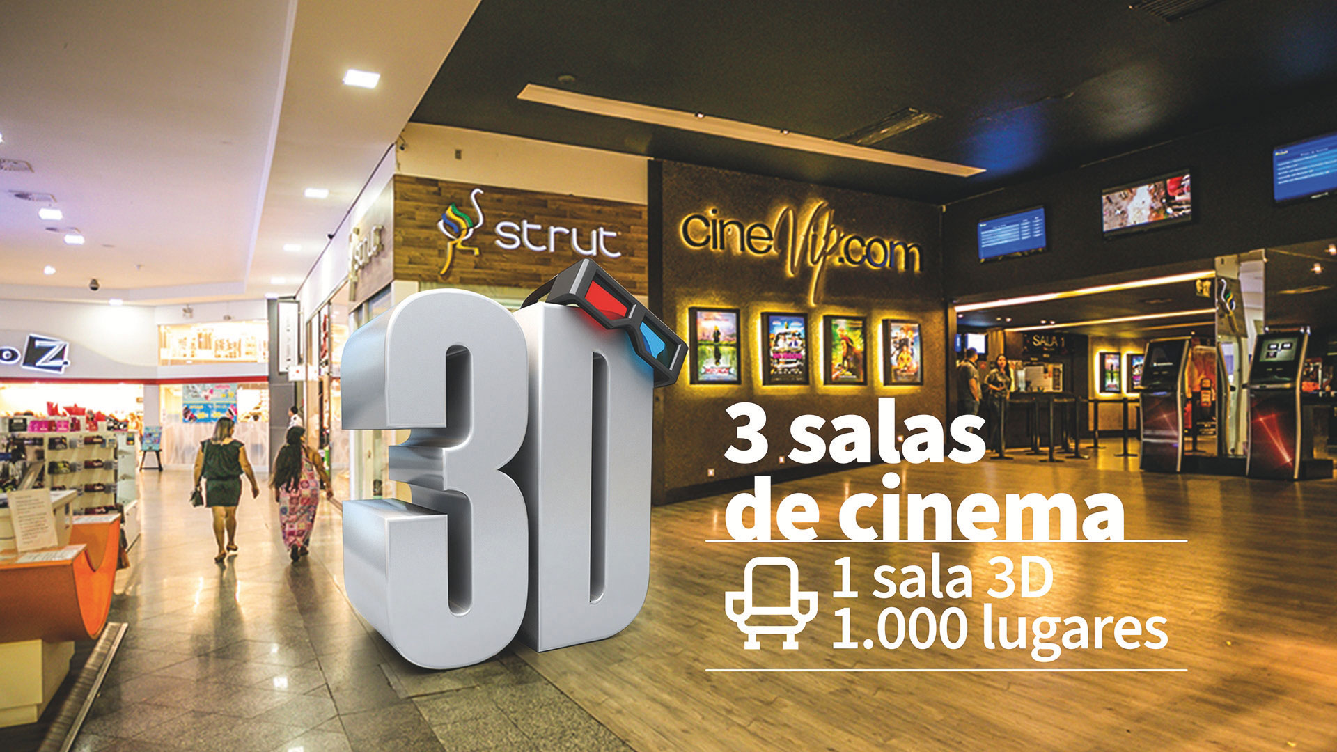 Cinema Cinevip - 3 salas de cinema