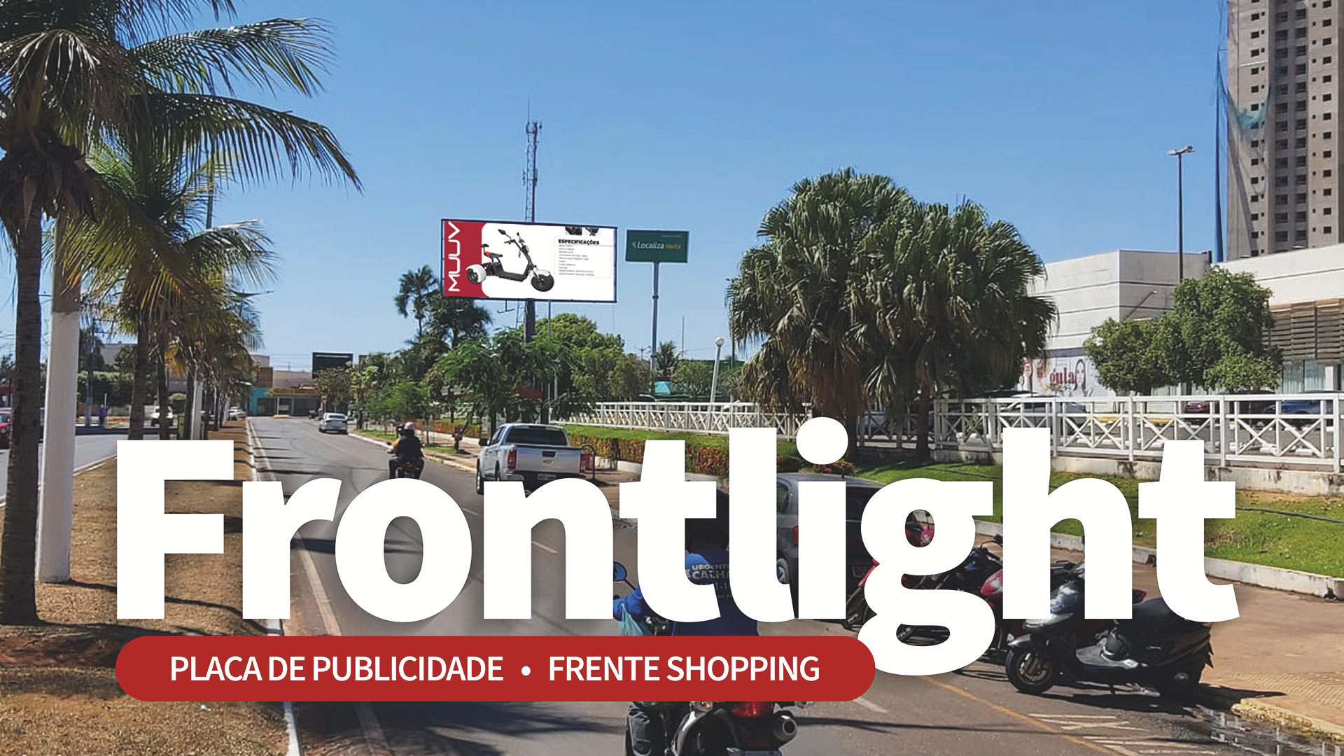 Frontlight - Placa de publicidade